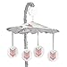 Sweet JoJo Designs Grey, Coral and Mint Woodland Arrow Girls Musical Baby Crib Mobile