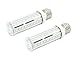Bonlux 2-pack 10W LED T10 Display and Cabinet light bulb 120 Volt Medium Screw Base Tubular LED - 60-Watt Incandescent Replacement Lamp(Warm White)