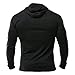 MUSCLE ALIVE Bodybuilding Long-Sleeve Hoodie Casual Sweatshirts Stretchy Cotton