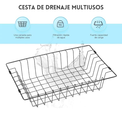 Fregadero De Cocina,80 * 45 * 20cm Tarjas para Cocina, Fregadero De Barra con Grifo y Escurridor de Platos, Fregadero De Barra con Dispensador de jabón, Fregaderos De Cocina para Baño Cocina