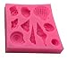 Okallo Products Silicone Seashell Mold for Chocolates, Candy, Baking, and More Sea Shells