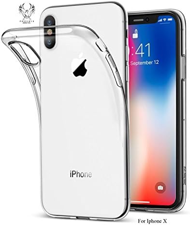 iPhone x Case, iPhone Clear Case, Best Seller, Crystal Transparent Clear Flexible Soft Gel TPU Cover Shell Skin, Slim Fit, Transparent, Protector, New, Ultra Thin, Amazon Prime