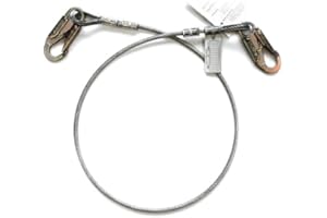 Guardian Fall Protection 10432 6-Foot Galvanized Cable Choker Anchor with Snaphook Ends