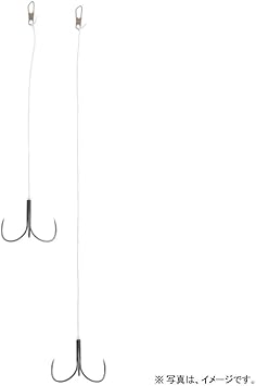 Amazon ダイワ Daiwa スペアトリプルフック ハリス付 L ブラック カットウフグ仕掛け用 D Max 釣り針 ダイワ Daiwa フック 針