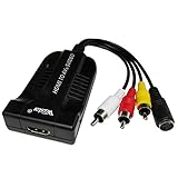 HDMI to Female AV RCA CVBS S Video Composite 1080p Audio Video Converter with AV/S Video Cable for HDTV STB Projector