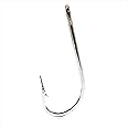 Mustad 34007 Classic O' Shaughnessy Stainless Steel Forged Hook (100-Pack), Size 8