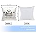 misaya Bronzing Flannelette Home Pillowcase 18x18 Decorative Cushion Cover Queen & King, Tiaras & Crown Gold Throw Pillow Covers Set of 2