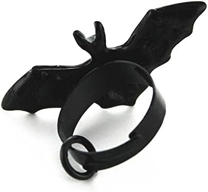 Halloween Ring-Black Bat Ring for Women,Girls, Ladies,Adjustable Size by Norfian