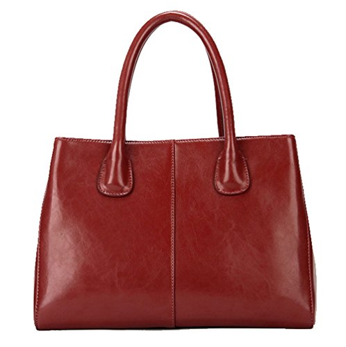 SAIERLONG Women's Tote Single Shoulder Bag Cross Body Bag Handbag Cow Leather