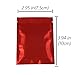 100 Durable Double-Sided Metallic Foil Mylar Flat Ziplock Pouch 7.5x10cm (3x4