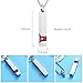 EternityMemory Inlay Multi-Colored Square Crystal Bar Cremation Urn Necklace Holder for Ashes - Engravable (Red Stone)