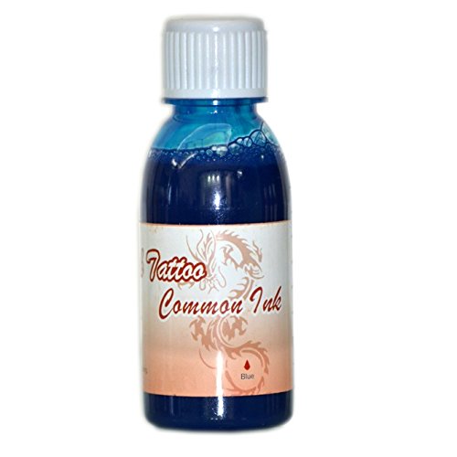 Common Ink Temporary Airbrush Tattoo (Blue, 100 ml)