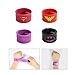 Ecparty Superheros Cape and Mask Matching Shaped Rubber Wristbands for Kids Party Supply Packs (4 Packs)