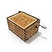 Rabi Wooden Music Box Hand Crank Music Box