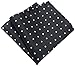 MENDENG Mens 10 Pack Assorted Cotton Polka Dots Pocket Square Handkerchief Hanky
