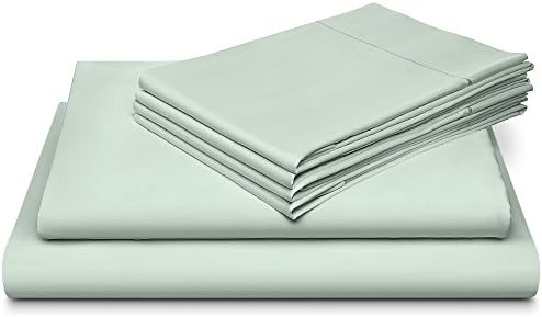 800 Thread Count 100% Cotton Sheet Set, Soft Sateen Weave,King Sheet with BONUS PILLOWCASES, Deep Pocket,Hotel Collection,Luxury Bedding-Bestseller-WITH MARROW HEM,Ballad Blue by Dream Castle Linens