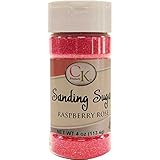 CK Products 78-50515 Cake Decorating Sanding Sugar Bottle, 4 oz, Raspberry Rose