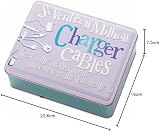Widdop and Co The Bright Side Charger Cables, Silver view 3