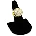 Men's 14k Gold Plated Hip Hop Iced Round Cz Ring Size Available 7 8 9 10 11 12