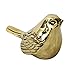 sankontran Handmade Metal Cast Brass Cute Bird Figurines Fluffed Sparrow Statue Wall Art Table Decor Ornament Two-Way Purpose Used for Home Decor(Style 1)