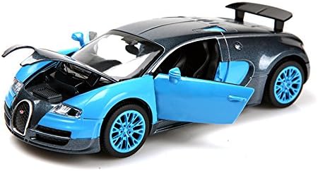 Toy car model Alloy pull back car Wei Hang Bujiadiwei Metal door open light music,bluen