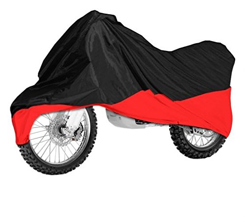 Black/Red Motorcycle Cover For Honda RVF400 RVF 400 NC35 Bike - Cover L