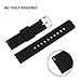 AZLAND Quick Release Silicone Replacement Wrist Watch Bands Straps for Mens Womens Black 18mm 20mm 22mm