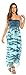 21617-GT-2X Riviera Sun Summer Dresses / Plus Size Dresses,Grey / Turquoise,2X Plus