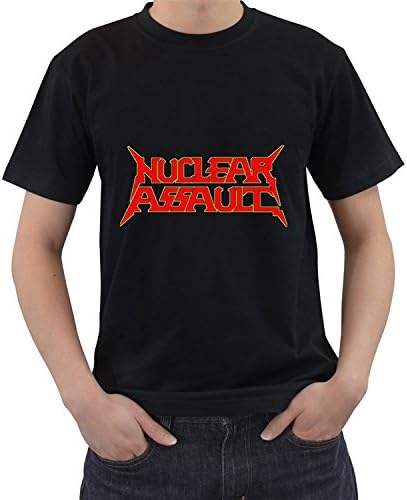 zebalon Men's Nuclear Assault Trash Metal Rock Band T Shirt