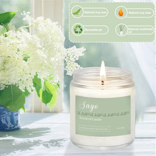 6 Pack Candles for Home Scented Aromatherapy Candles Gifts Set for Women, Lavender Candle, Natural Soy Wax Long Lasting Candle Set Gifts for Birthday, Valentine, Ramadan, Anniversary Present