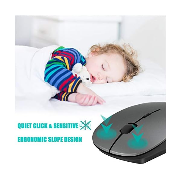 Wireless-Keyboard-and-Mouse-SetsUK-Layout-24Ghz-USB-Receiver-Full-Size-Keyboard-Combo-Compact-Compatible-with-iMac-Mac-PC-Laptop-Tablet-Computer-Windows-Deep-Grey Wireless Keyboard and Mouse Sets, UK layout 2.4Ghz Usb Compact Portable Ergonomics Slim Wireless Keyboard Mouse For PC…