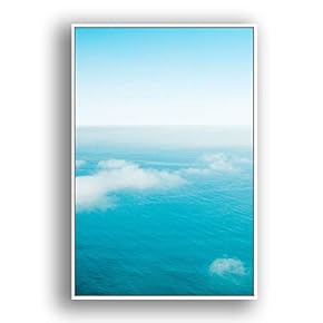 Framed Canvas Wall Art for Living Room, Bedroom Coast and Sea Canvas Prints for Modern Home Decoration Ready to Hang - 16"x24" inches