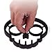 4 pack, SKULL, OWL, RABBIT and the GUY Shaped Silicone Fried Egg Ring Mold Art Breakfast (Ships From USA)