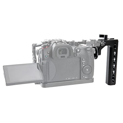 NICEYRIG Compatible Hot Shoe Handle Camera Top Cheese Handle with Cold Shoe Panasonic Lumix GH5s/ GH5 Cage - Thumbnail 5