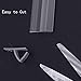 Glass Door Seal Strip, A Roll 120 Inch 10mm Frameless Shower Door Sweep to Stop Shower Leaks (With the High Viscosity Adhesive)