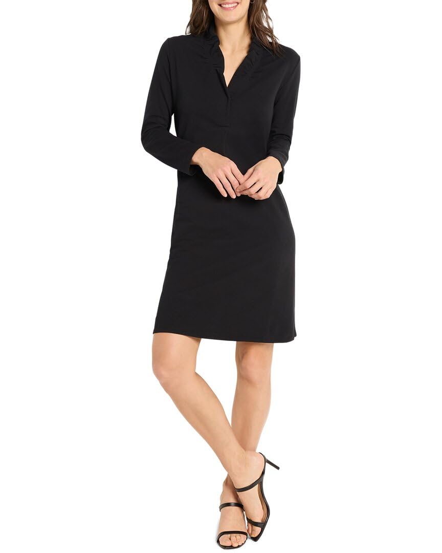 Photo 1 of NIC+ZOE Women's Petite Ruffled UP Dress, Black Onyx
