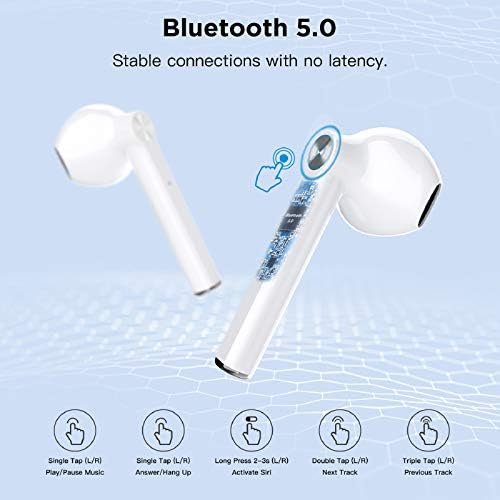 LETSCOM Wireless Earbuds, Bluetooth 5.0 Earbuds in Ear True Wireless