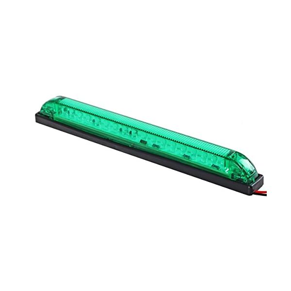 Partsam-2pcs-8-Led-Marker-Light-Utility-Strip-Light-Bar-For-12V-Truck-Trailer-Boat-18-Green-LED Partsam-2pcs-8-Led-Marker-Light-Utility-Strip-Light-Bar-For-12V-Truck-Trailer-Boat-18-Green-LED