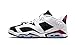 Nike Air Jordan 6 Retro Low GG, Youth Basketball Shoes, WHITE / SPORT FUCHSIA - BLACK, 5Y M US