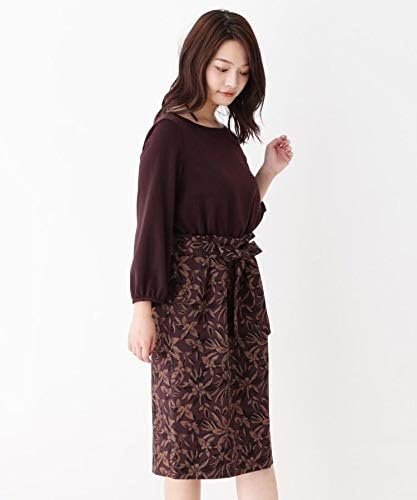 Amazon Co Jp スープ Soup ゴブランドッキングワンピース 11 L ボルドー 164 服 ファッション小物