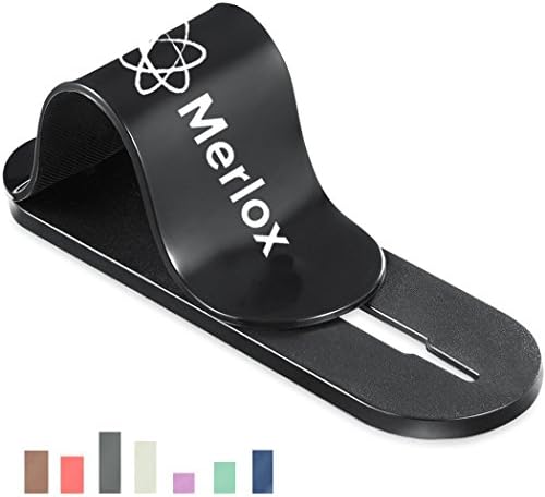 Merlox Flexible SmartPhone Holder, New 2018, Comfortable, Elegant and Cool Design. Never Drop Your Phone while using Facetime or catching Pokemon (Black)