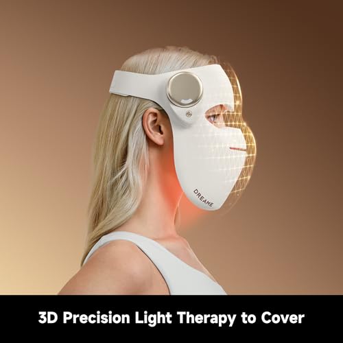 Dreame Chrona Photon Anti-Aging Skincare Mask | 4+1 Synergistic Lights | 10min Session | 3D Ergonomic Fit | Hands-Free Use | Lightweight | Portable | Firming Skin | Clinically Proven