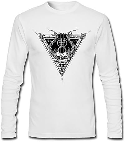 Men's Halloween Papa Emeritus Ghost Colombia T-Shirts White Long-Sleeve
