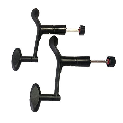 2 Pieces X Black Plastic Replacement Nonslip Rotary Power Handle For Spinning Fishing Reel Repair Spare Parts