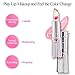 Petansy 3 Colors Lip Set Jelly Flower Lipstick Waterproof Lip Makeup Durable Lipgloss Cosmetics Set with Gift Box (3 Pcs)
