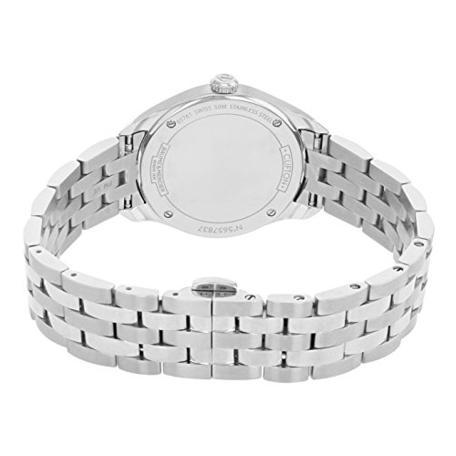 Baume-et-Mercier-Clifton-Diamant-Mercier-Mutter-Damen-Baume-Uhr-Pearl-Stahl-und-der
