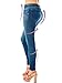 Womens Skinny Jeans High Waist Slim Leggings Denim, Blue, Size Small/Medium