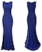 Lalagen Women's Royal Sleeveless Elegant Long Evening Dress Gowns