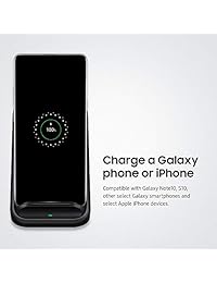 Samsung 15W Fast Charge 2.0 Wireless Charger Stand - Black (US Version with Warranty)