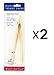 HIC Porcelain Bamboo Toast Tong,Wood(2Pack)